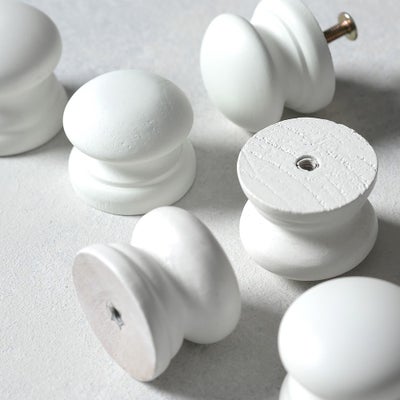 Chantilly Warm White Wooden Handle (6 Pack)