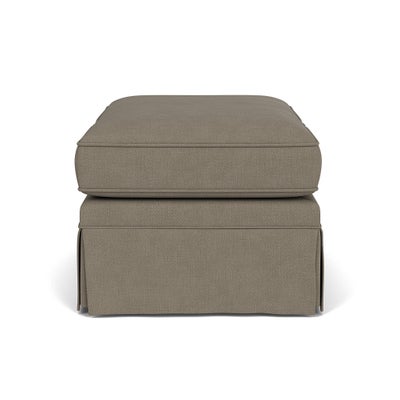 Foot Stool - Mid Grey - House Linen Mix