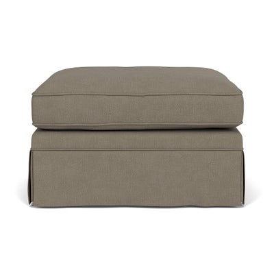 Foot Stool - Mid Grey - House Linen Mix