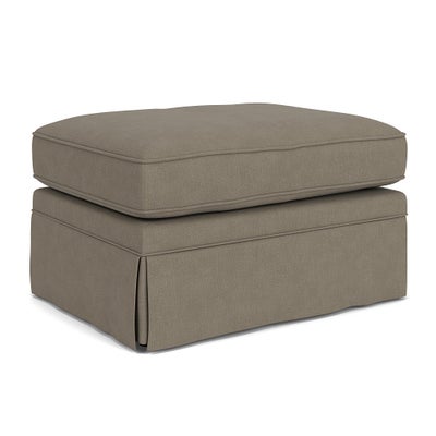 Foot Stool - Mid Grey - House Linen Mix