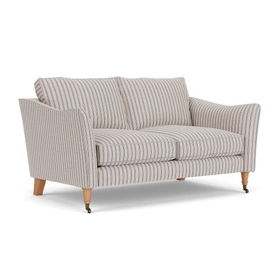 2 Seater Sofa - Indigo - Kingham Stripe