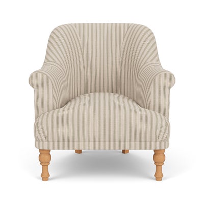 Armchair - Sage - Kingham Stripe