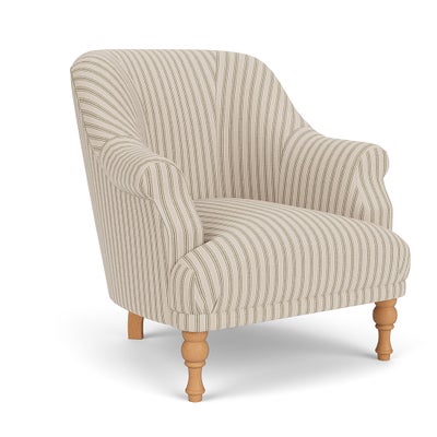 Armchair - Sage - Kingham Stripe