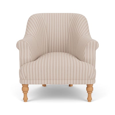 Armchair - Flax - Kingham Stripe