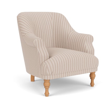 Armchair - Flax - Kingham Stripe