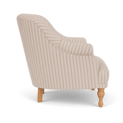 Armchair - Flax - Kingham Stripe