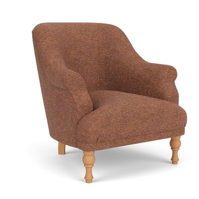 Armchair - Brick Marl - Aquaclean Oxford