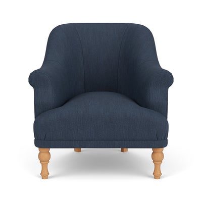 Armchair - Indigo - Luxury Italian Linen