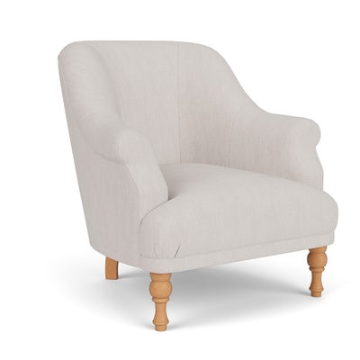 Armchair - Soft White - Luxury Italian Linen