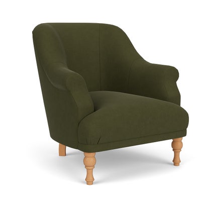 Armchair - Forest Green - House Linen Mix
