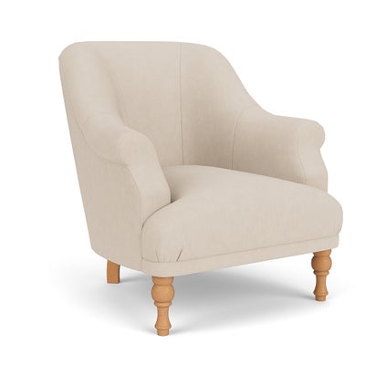 Armchair - Lily White - House Linen Mix