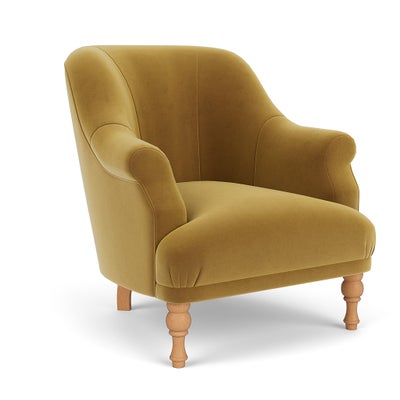 Armchair - Mustard - Matt Velvet