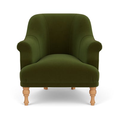 Armchair - Forest Green - Matt Velvet