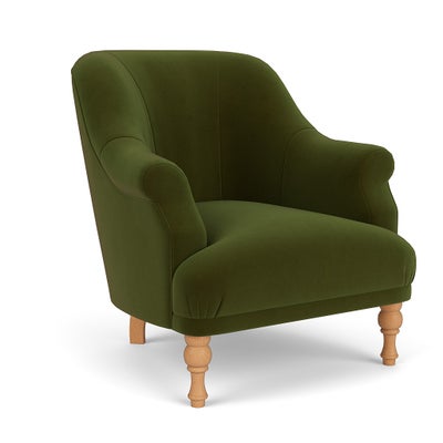 Armchair - Forest Green - Matt Velvet