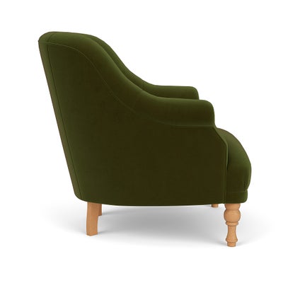 Armchair - Forest Green - Matt Velvet