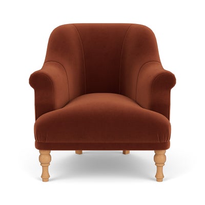 Armchair - Brick - Matt Velvet