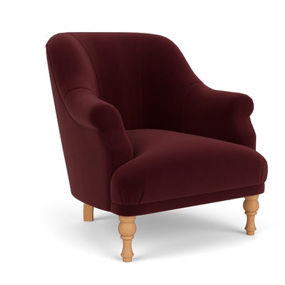 Armchair - Dark Rosehip - Matt Velvet
