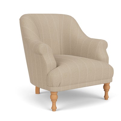 Armchair - Natural - Compton Stripe