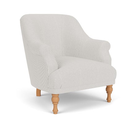 Armchair - Grey - Broadway Stripe
