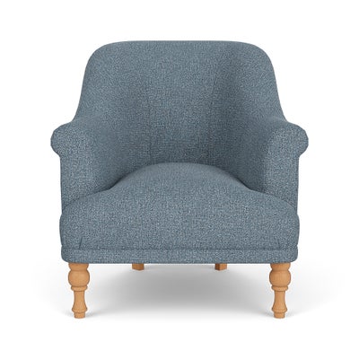 Armchair - Mid Blue - Aquaclean Oxford