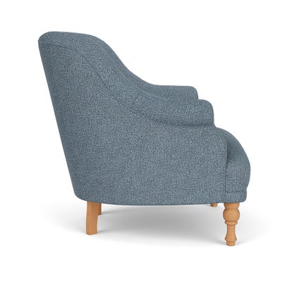 Armchair - Mid Blue - Aquaclean Oxford