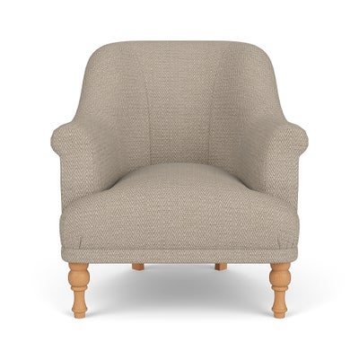 Armchair - Natural - Herringbone Weave