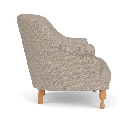 Armchair - Natural - Herringbone Weave
