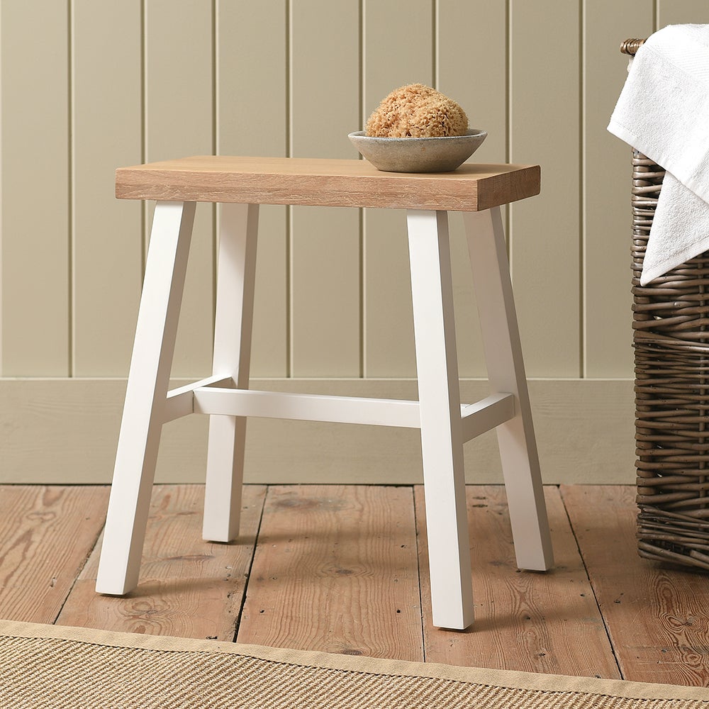 craftman stool！ホワイトオーク新品未使用。。 Chester Pure White Bathroom Stool - The Cotswold Company