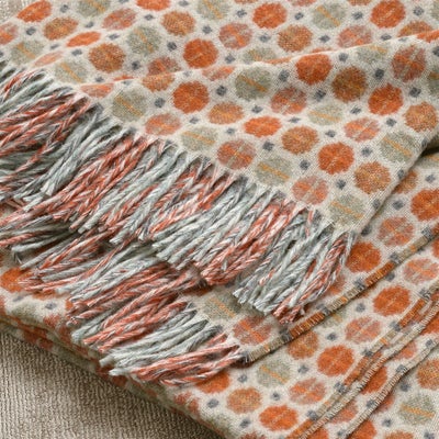 Milan Saffron Lambswool Throw