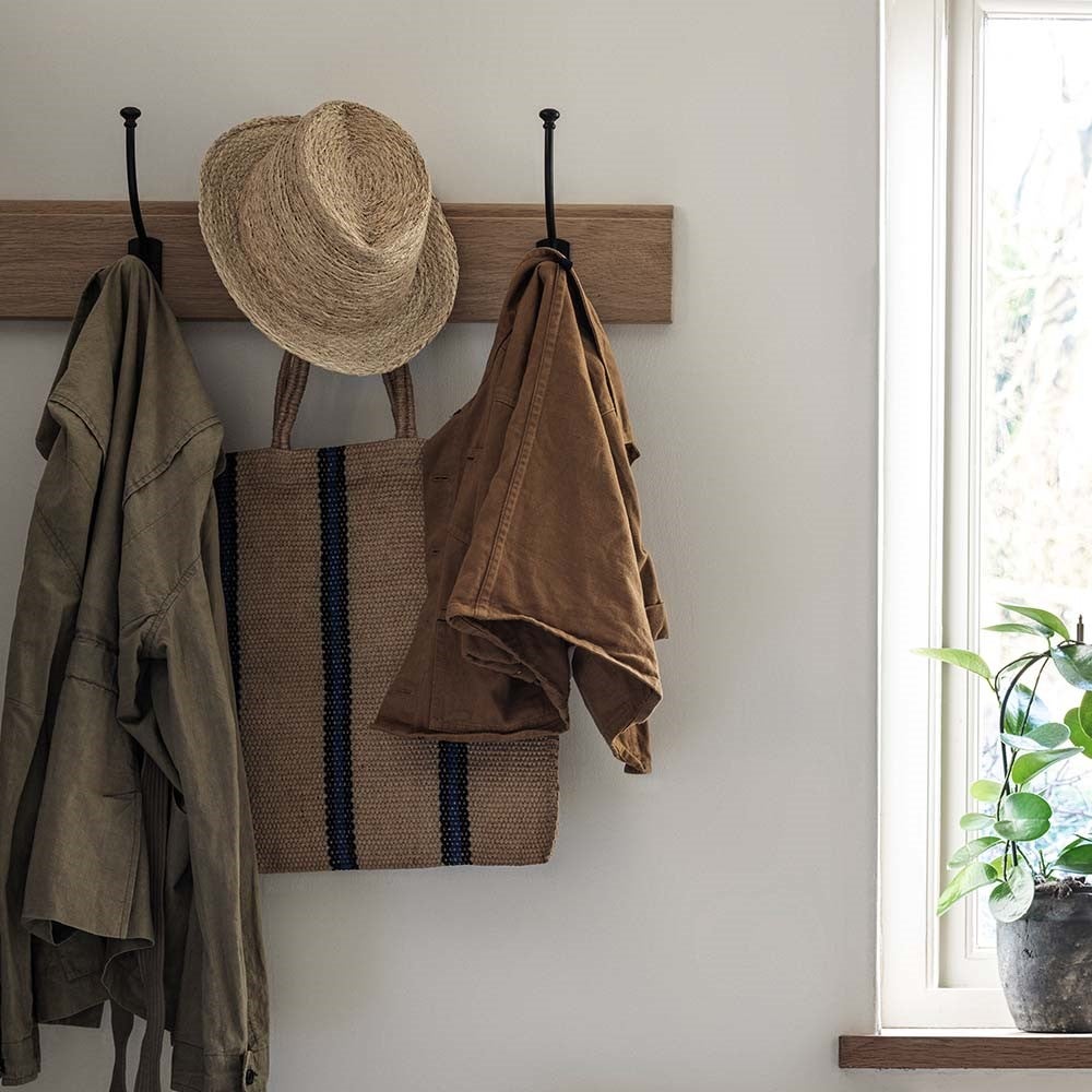 Chester Oak 5 Hook Coat Rack