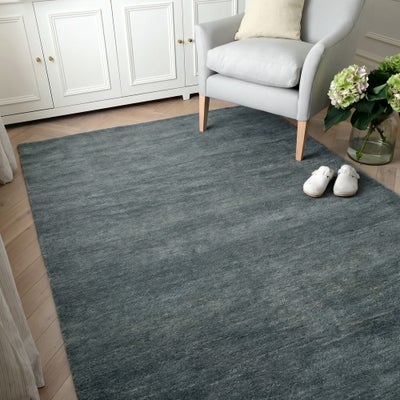 Brushed Clanfield Nocturne Blue Rug 160x230
