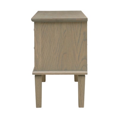 Wide 2 Drawer Bedside Table