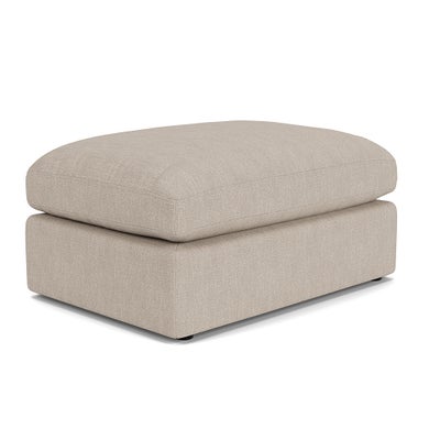 Foot Stool - Natural - Luxury Italian Linen