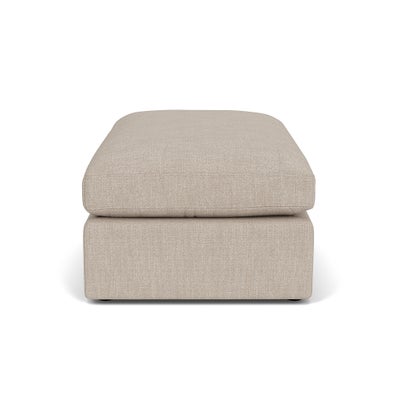 Foot Stool - Natural - Luxury Italian Linen