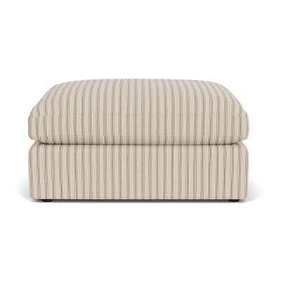 Foot Stool - Sage - Kingham Stripe