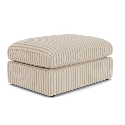 Foot Stool - Sage - Kingham Stripe