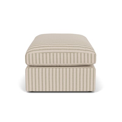 Foot Stool - Sage - Kingham Stripe