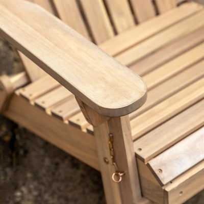 Garden Lounge Chair and Footstool Set