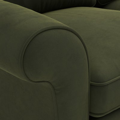 Sofa Bed Large 2 Seater - Forest Green - Matt Velvet