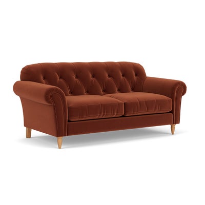 Large 2 Seater - Brick - Matt Velvet