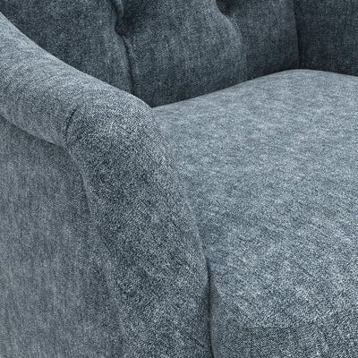 Armchair - Mid Blue - Aquaclean Oxford