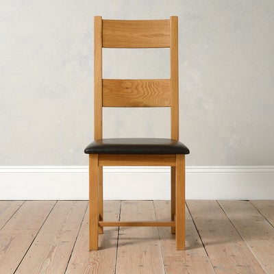 Ladderback Chair - Leather Seat Pad