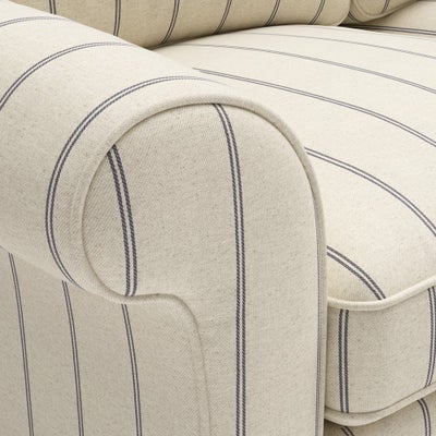 2 Seater - Charcoal - Compton Stripe