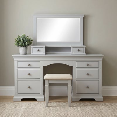 Dressing Table, Mirror and Stool Set