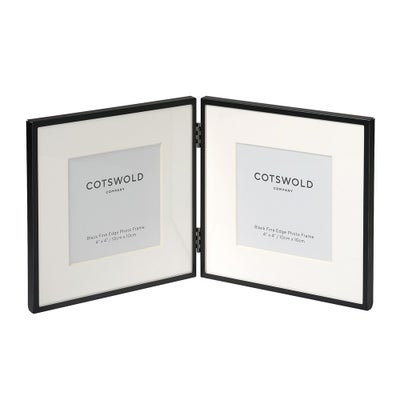 Black Steel Double Frame 4x4"