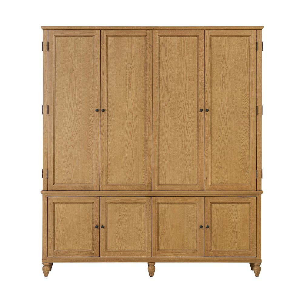Elkstone Mellow Oak Hidden TV Unit - The Cotswold Company