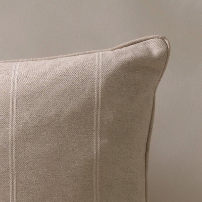 Compton Stripe Cushion Natural 50x50cm