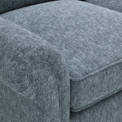 Chaise Large Right Hand - Mid Blue - Aquaclean Oxford