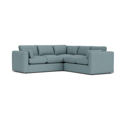 Corner Sofa - Sky Blue - House Linen Mix