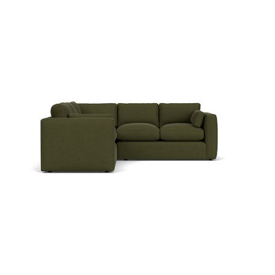 Corner Sofa - Forest Green - House Linen Mix
